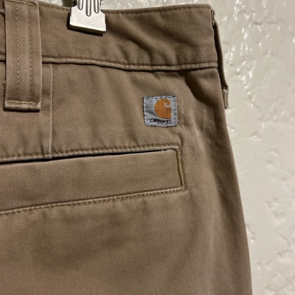 Men's Carhartt Tan 5 pocket Pants 40x30‎ cotton